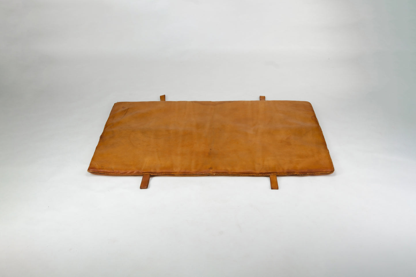 Vintage Czech Leather Gym Matt from 1930s