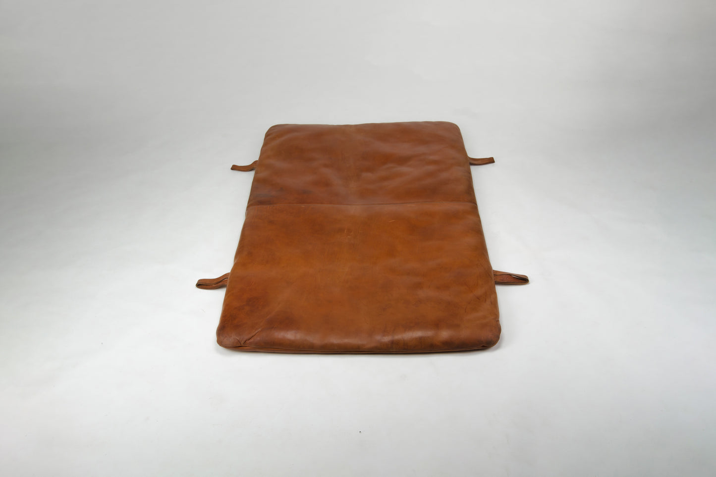 Czech vintage leather gym matt from 1930s