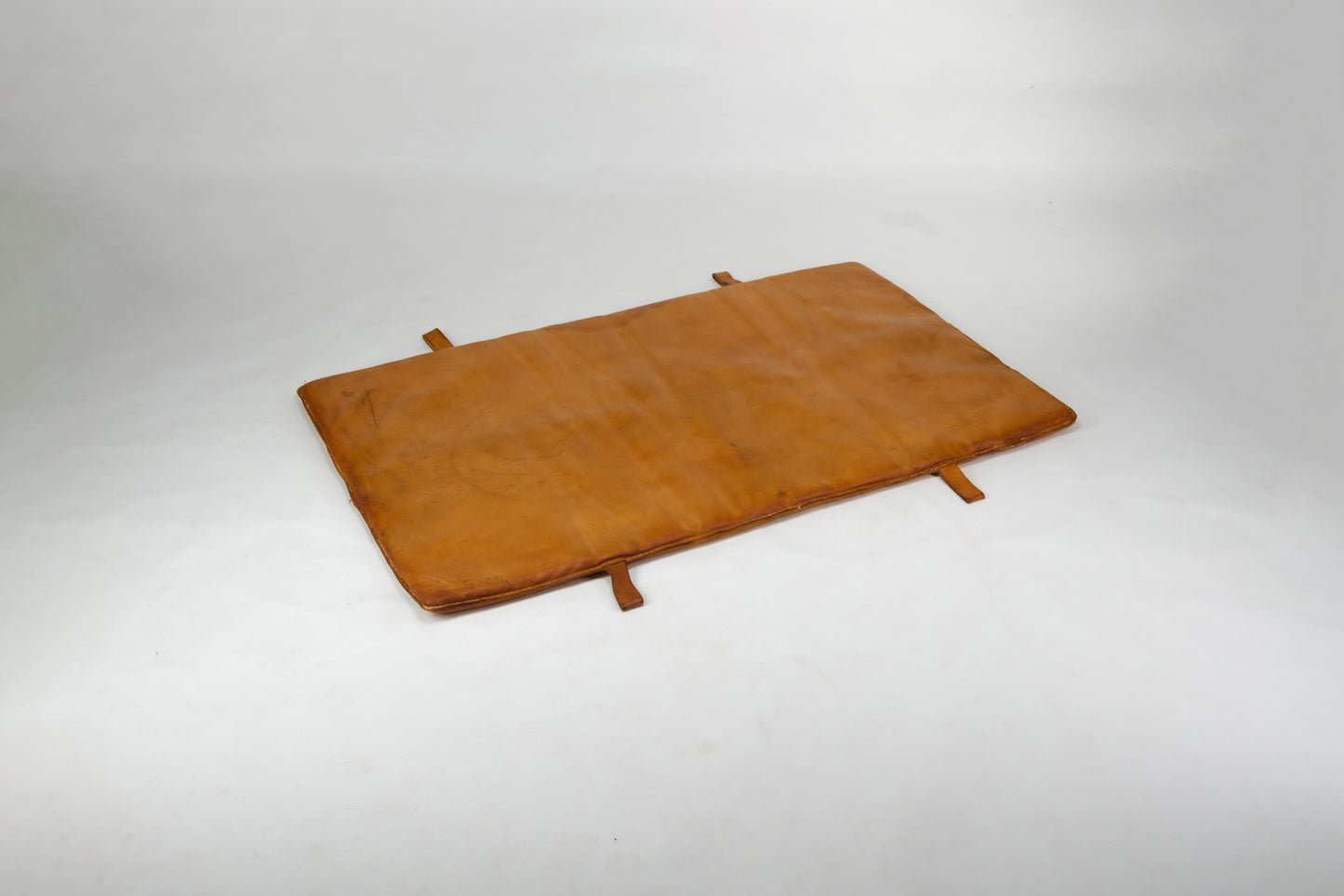 Vintage Czech Leather Gym Matt from 1930s