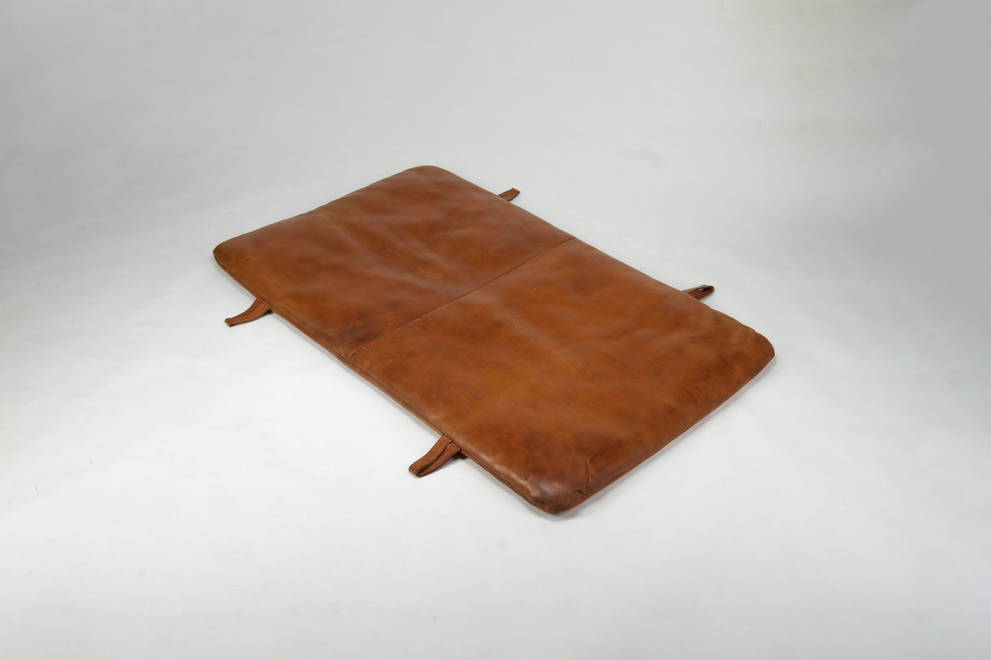 Czech vintage leather gym matt from 1930s