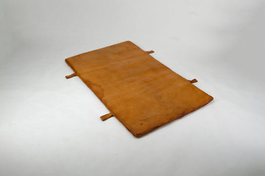 Vintage Czech Leather Gym Matt from 1930s