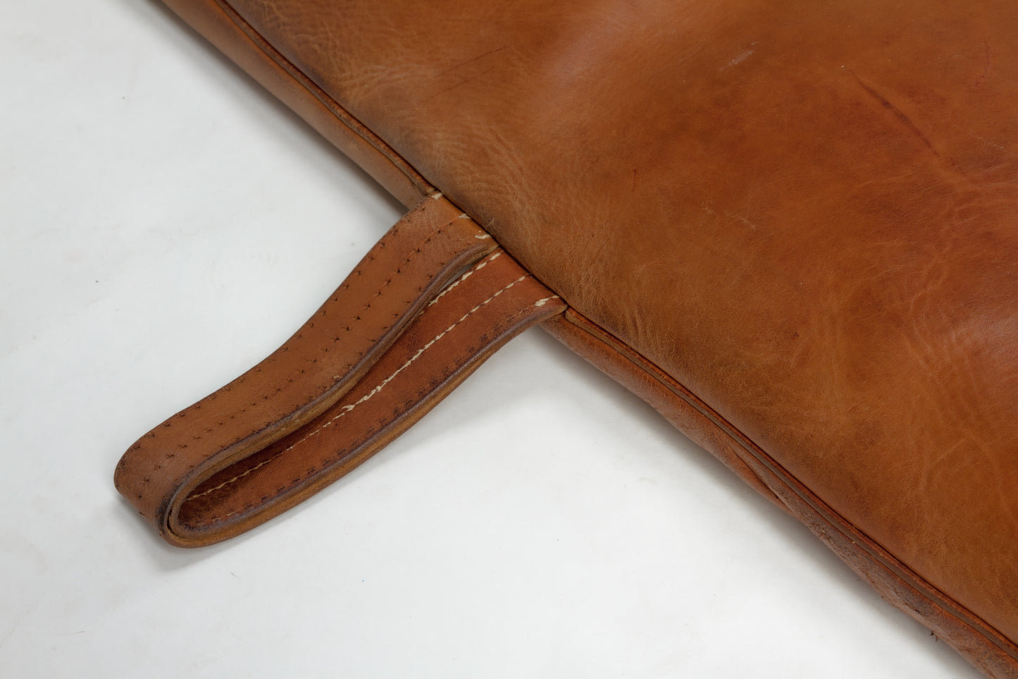 Czech vintage leather gym matt from 1930s