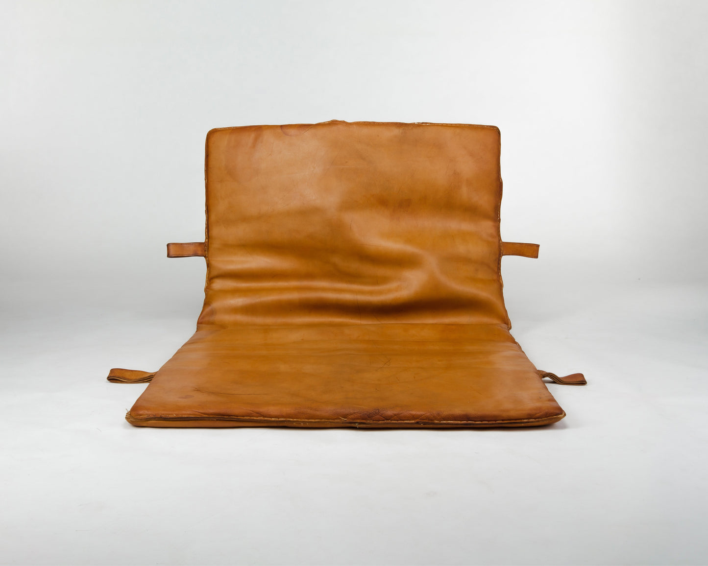 Vintage Czech Leather Gym Matt from 1930s