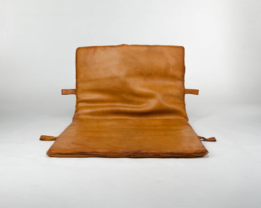 Vintage Czech Leather Gym Matt from 1930s
