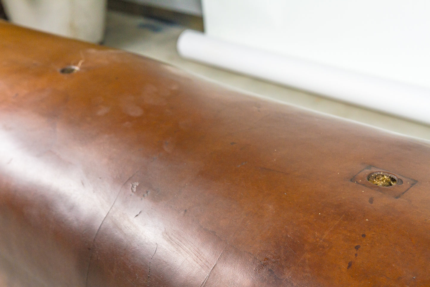 Vintage 1930s Leather Gym Bench with handels – Restored Pommel Horse from Czechoslovakia