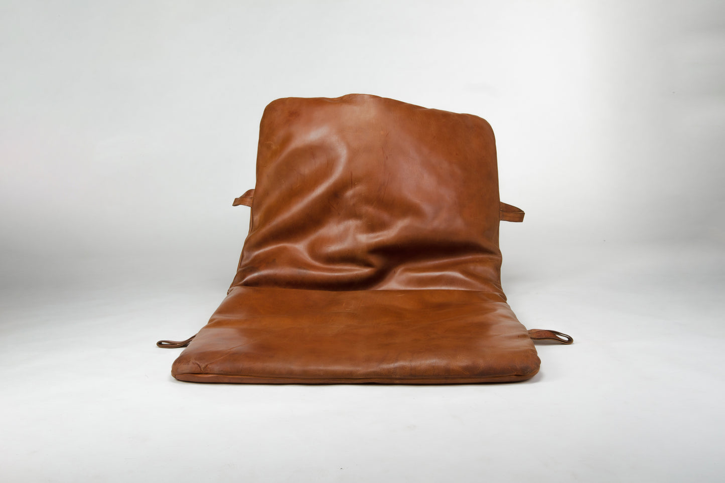Czech vintage leather gym matt from 1930s